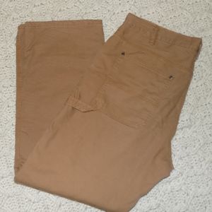 Flannel-lined men's khaki pant